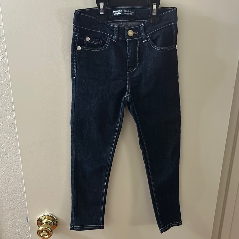 Levi's Blue Skinny Leg Denim Jeans - Picture 2 of 10